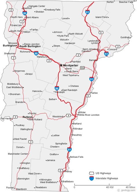 map of Vermont cities Genealogy Map, Highway Map, Vermont Vacation, Road Trip Planning, Fall Travel, Road Map, State Map, City Map, Dream Vacations