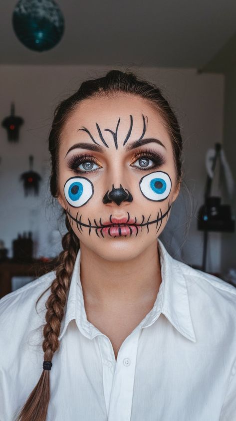 Discover 20+ enchanting Halloween makeup tutorials that guide you step-by-step to create magical looks. Click to explore. Easy Halloween Makeup Ideas, Halloween Makeup Tutorials, Phoenix Makeup, Pale Foundation, Easy Halloween Makeup, Black Face Paint, Halloween Makeup Ideas, Spooky Skeleton, Magical Makeup