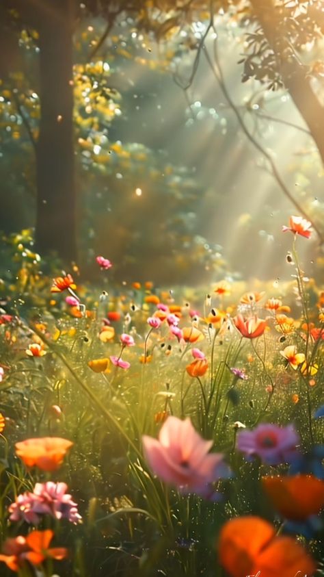 Earth Asthetic Picture, Sunny Flower Field, Beautifull View, Misty Meadow, Pretty Flowers Pictures, Nature Photography Quotes, Wallpaper Iphone Love, Flower Cottage, Spring Meadow