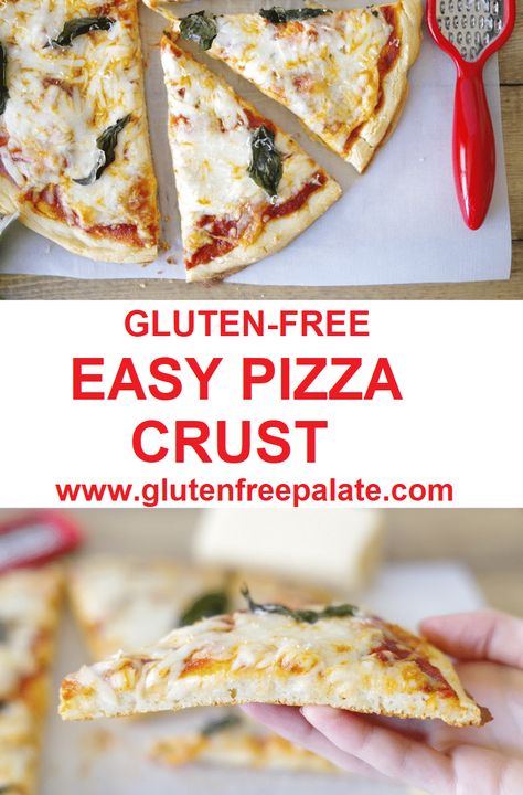 Gluten Free Pizza Crust Recipe, Gluten Free Pizza Recipes, Easy Pizza Crust, Gluten Free Pizza Dough, Gluten Free Tacos, Gf Dinner, Gluten Free Kitchen, Gluten Free Pizza Crust, Pizza Crust Recipe