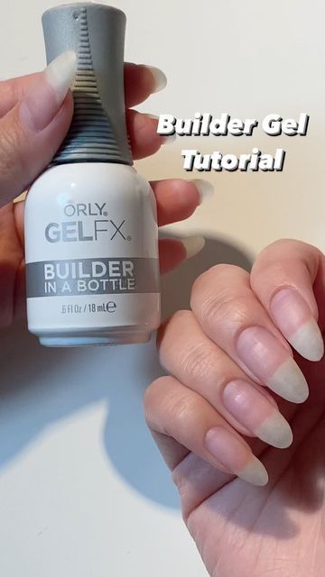 Builder In A Bottle Nails, Beetles Builder Gel, Gel Nail Tutorial, Orly Gel Fx, Natural Gel Nails, Nail Tutorial Videos, Builder Gel Nails, Gel Primer, Nail Primer