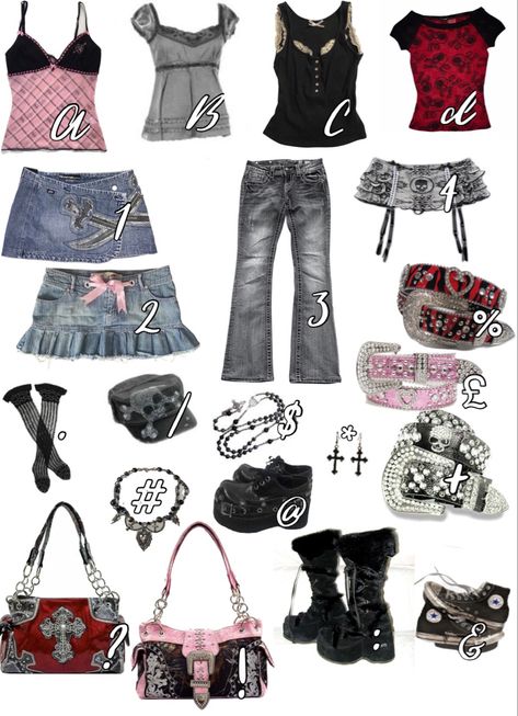 Y2k Real Outfits, Real 2000s Fashion Outfits, Emo Coquette Outfits, Emo Coquette Aesthetic, Emo Mcbling Outfits, 2000 Emo Fashion, Real Y2k Fashion, Real Y2k Outfits, Chose An Outfit