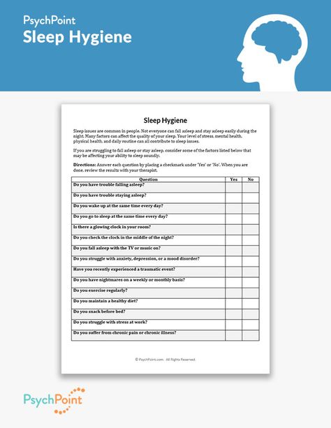 Sleep Hygiene Worksheet Sleep Hygiene Checklist, Sleep Hygiene Routine, Sleep Hygiene Worksheet, Sleep Hygiene, Hygiene Activities, Group Therapy Activities, Chemistry Worksheets, Clinical Social Work, Healthy Sleep Habits