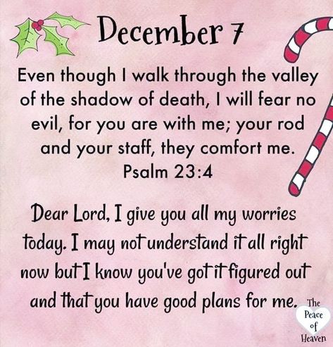 ~Amen~ 7 Dec. 2019👼 December Scriptures, December Images, Psalms Quotes, Days Quotes, December Quotes, Prayers Of Encouragement, Bubble Quotes, 7 December, Heaven Quotes