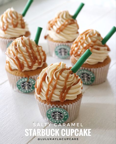 Teen Cupcakes, Starbucks Cupcakes, Muffins Decoration, Tie Dye Cupcakes, Easter Cake Decorating, School Cupcakes, Starbucks Birthday, Elegant Cupcakes, Coffee Cupcakes