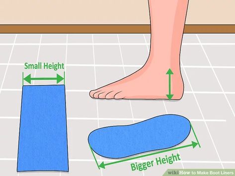 How to Make Boot Liners (with Pictures) - wikiHow Crocs Fur, How To Make Boots, Quarter Inch Seam, Boot Liners, Fabric Scissors, Warm Boots, How To Make Shoes, Fabric Strips, Sewing Patterns Free