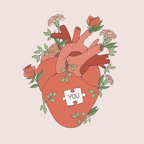 The Missing Piece, Heart Illustration, 흑백 그림, Puzzle Piece, Missing Piece, Heart Art, The Missing, Society6 Art, Mini Art