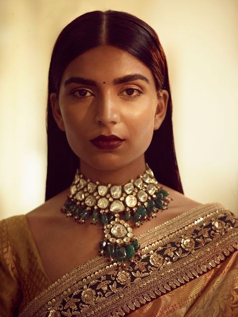 Attention all Sabyasachi brides, there’s a new couture collection for you | Vogue India Polki Jewellery Sabyasachi, Sabyasachi Collection, Uncut Diamond Necklace, Sabyasachi Bridal, Sabyasachi Bride, Kundan Jewellery Bridal, Bridal Makeup Images, Sabyasachi Lehenga, Indian Bridal Jewellery