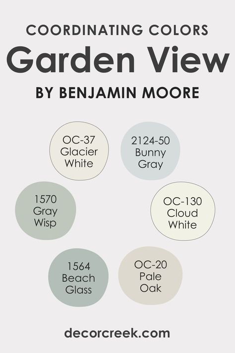 Coordinating Colors of Garden View 616 Gray Wisp, Foyer Colors, Pale Oak, Cedar Grove, Pallet Painting, Cool Undertones, Trim Color, Kitchen Colors, Coordinating Colors