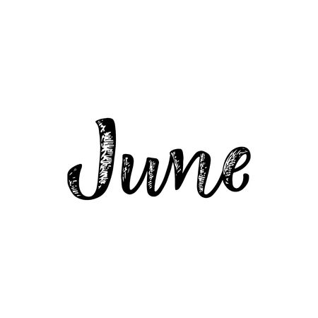 June Calligraphy, June Lettering, Art Clipart, Royalty Free Photos, Handwriting, Stock Photography, Vector Art, Calligraphy, Clip Art