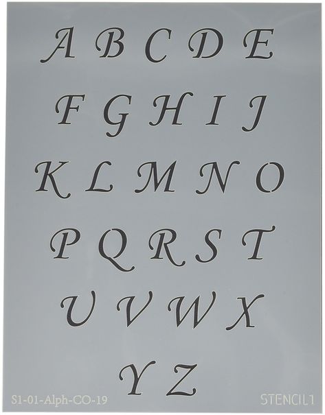 PRICES MAY VARY. THE QUALITY OF STENCIL1: Stencil1 was born from a tradition of handmade customized crafting, painting, and creating. With a lifetime of DIY experience creating stencils and art, Ed Roth started a business bringing the highest quality stencils to homes across the USA. MADE IN USA DESIGNED FOR ARTS AND CRAFTS: These Stencil1 Stencils are perfect for simple to heavy-duty DIY projects. They're made of easy to clean mylar for painting or spray painting and have strong durability when Letters In Different Fonts, Lettering Sheets, Cool Lettering Fonts, White Rose Tattoo, Black And White Rose Tattoo, Decorative Alphabet Letters, Stencil Letters, Learn Handwriting, Lyric Book