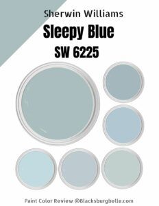 Sherwin Williams Sleepy Blue (SW 6225) Paint Color Review Secret Cove Sherwin Williams, Sleepy Blue Sherwin Williams, Sw Sleepy Blue, Sherwin Williams Serenely, Soft Blue Paint Colors, Naval Sherwin Williams, Bedroom Paint Colors Sherwin Williams, Soft Blue Paint, Light Blue Grey Paint