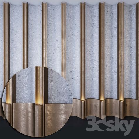 3d models: Other decorative objects - Decorative wall _ PN5 Cladding Design, Interior Design Presentation, Lobby Interior, Clinic Design, Floor Ceiling, Lounge Design, Tile Trim, Wall Decor Design, 3d Wall Panels