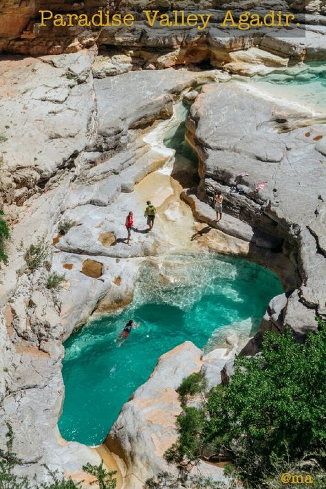 Paradise Valley Agadir: Paradise Valley Morocco, Paradise Valley Agadir, Agadir Morocco, Visit Morocco, Africa Destinations, One Day Trip, Morocco Travel, Paradise Valley, Rock Pools