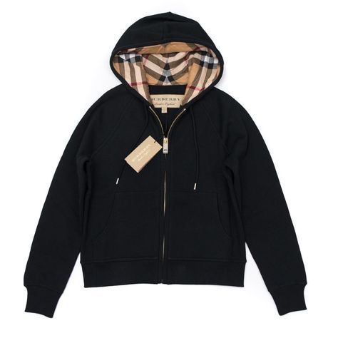 Shop the Best of Burberry at Up to 70% Off Store Prices. New & Pre-Owned Luxury Fashion from the Marketplace Made By Women, For Women. A hooded zip-front sweatshirt in soft cotton jersey. The style has characteristic front pouch pockets and a drawcord at the check-lined hood. A natural match for a classic tee and denim. Details 80% cotton, 20% polyester Hood lining: 100% cotton Front pouch pockets Zip-front closure Machine wash inside out Imported Size Medium 100% Authentic guaranteed , brand ne Burberry Zip Up Hoodie, Burberry Outfits Women, Burberry Jacket Women, Zip Hoodie Outfit, Burberry Sweatshirt, Burberry Hoodie, Black Zip Hoodie, Burberry Tops, Burberry Black