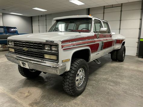 This 1989 Chevrolet K30 Pickup is equipped with loads of desirable options, like a 454 and crew cab, and some tasteful mods. #Chevrolet Square Body Chevy Crewcab, Crew Cab Square Body Chevy, Square Body Chevy, Vintage Pickup, Bone Stock, They See Me Rollin, Vintage Pickup Trucks, Dream Vehicles, Regular Cab