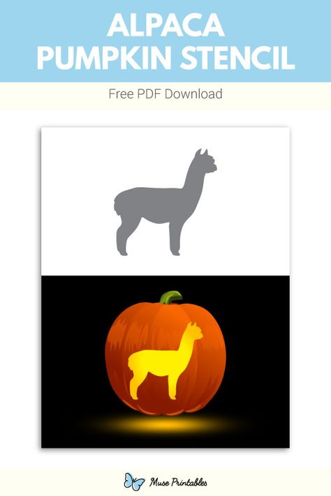 Free printable alpaca pumpkin stencil. Download it at https://museprintables.com/download/pumpkin-stencil/alpaca/ Llama Pumpkin Carving, Llama Pumpkin Decorating, Llama Pumpkin, Harry Potter Pumpkin Carving, Pumpkin Carving Templates Free, Pumpkin Carving Stencil, Llama Painting, Printable Pumpkin Stencils, Pumpkin Stencils Free