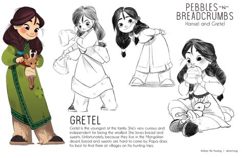 Personal Portfolio Character Design based off of the story of Hansel and Gretel Character Development Illustration, Character Design Portfolio, Vis Dev, Looking For Work, Character Model Sheet, 캐릭터 드로잉, Illustrator Artist, Artist Portfolio, Character Design Animation