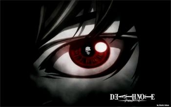 Note Wallpaper, Eye Wallpaper, Deat Note, Desktop Themes, Eyes Wallpaper, Light Yagami, Wallpaper Dekstop, Cool Anime Wallpapers, Kuroko No Basket