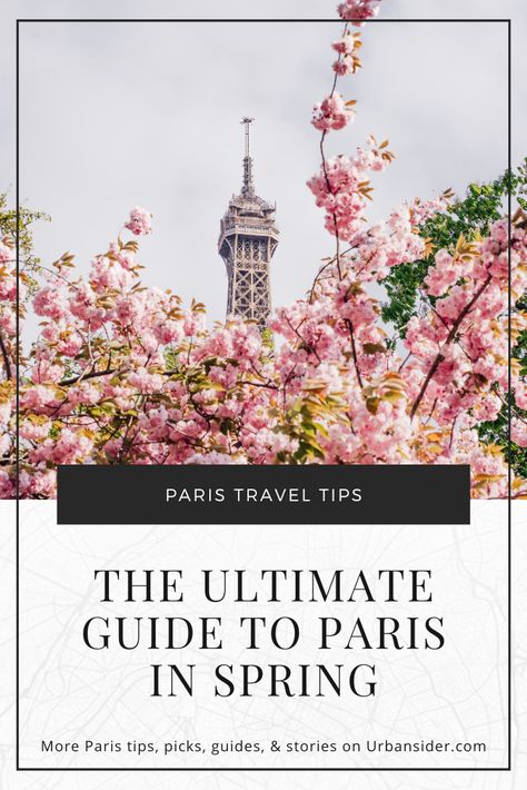 Wondering what to pack or where to see the best blossoms? We're telling you everything you need to know about visiting Paris in the spring » #paris #cherryblossoms #springinparis #travelguide #eiffeltower Paris In The Spring, Spring Paris, Paris In Spring, Spring In Paris, Paris Tips, Visiting Paris, Paris Travel Tips, Visit Paris, What To Pack