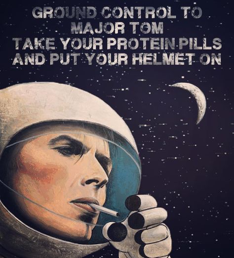 "This is Major Tom to Ground Control I'm stepping through the door And I'm floating In a most peculiar way And the stars look very different today.." #davidbowie by artistic__abilities Angela Bowie, David Bowie Space Oddity, Duncan Jones, Images Pop Art, Terrence Loves You, Life Of Walter Mitty, David Bowie Art, Walter Mitty, Bowie Art