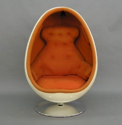 1970s egg chair Egg Chair 70s, Retro Egg Chair, Orange Egg Chair, 70s Egg Chair, Egg Pod Chair, Diy Egg Chair, Egg Furniture, Pink Desk Chair, 1970s Furniture