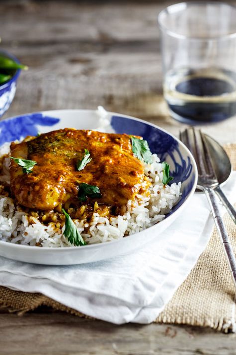 Curried baked Hake - Simply Delicious