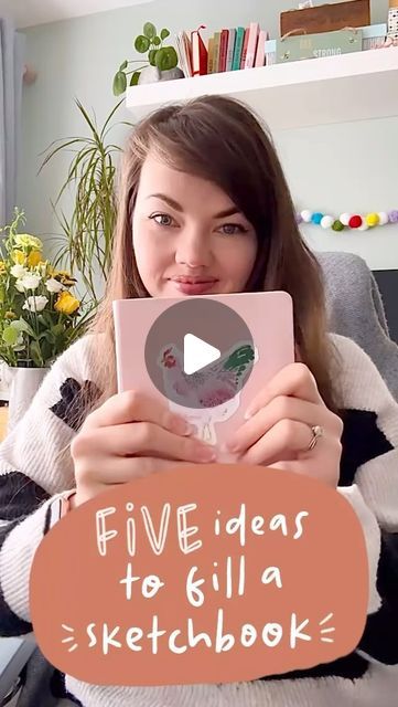 Katie | lllustrator & Artist on Instagram: "Let’s fill our sketchbooks! Here are five ideas to get you going if you’re not sure where to start. Don’t overthink and just go for it — I promise you’ll feel better after 🥰🎨✨  #SketchbookArtist #ShowYourSketchbook #SketchbookIdeas" Ideas To Fill Sketchbook, How To Fill My Sketchbook, How To Fill Your Sketchbook, Ideas To Fill A Sketchbook, Easy Art Journal Ideas, Just Go For It, Sketchbook Ideas, I Promise You, Go For It