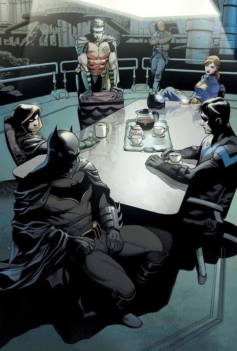 The tray makes the picture even more interesting.. Poster Marvel, Batman & Robin, Assassins Creed Unity, Batman Poster, Univers Dc, Batman Artwork, Barbara Gordon, Batman Comic Art, Dc Comics Artwork