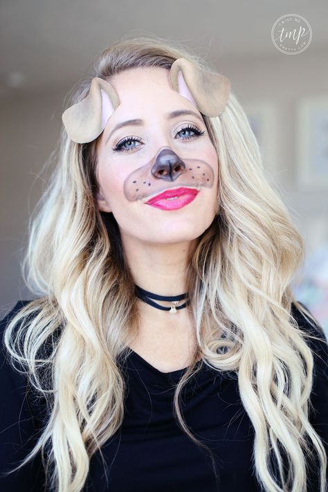 How to: Puppy Dog Makeup Tutorial - Twist Me Pretty Dog Face Makeup, Lion Face Paint Easy, Dog Face Paint, Halloween Makeup Looks Easy, Pumpkin Painting Ideas For Kids, Dog Face Paints, Lion Face Paint, Makeup Looks Easy, Dog Makeup