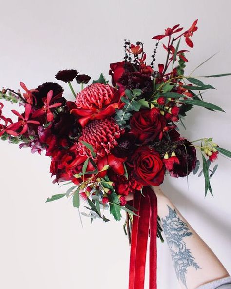 Flower Boquet, Southwest Wedding, Red Bouquet, Ruby Wedding, Burgundy Flowers, Flowers Wedding, The Mighty, South West, Wedding Florist