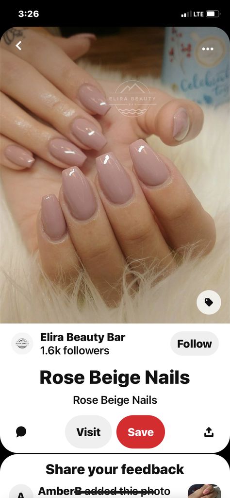 Nail Colors For Pale Skin, Taupe Nails, Nails Rose, Medium Layered Haircuts, Medium Layered, Beige Nails, Rose Beige, Short Acrylic Nails Designs, Neutral Nails