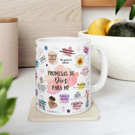 Potencia tu marca con nuestras tazas blancas sublimadas personalizadas. Imprimimos tu logo o diseño a todo color, garantizando visibilidad diaria y duradera. Ideales para promociones empresariales, combinan calidad y efectividad publicitaria. ¡Haz que tu mensaje destaque en cada momento! #Publicidad #Marketing #TazasPersonalizadas #sublimación Promises Of God, Sublimacion Ideas, Uplifting Bible Verses, Bible Verse Gifts, Christian Friends, Gods Promises, Hand Lettered, Chocolate Lovers, Room Diy