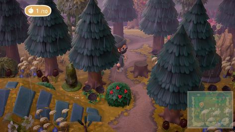 Animal Crossing Pine Forest, Acnh Pine Tree, Fairy Farm, Forest Fall, Animal Crossing New Horizon, Forest Falls, Pine Trees Forest, Pine Island, Fall Trees