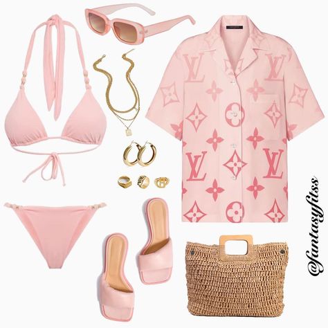 Fashion Tattoo Ideas, Customize Character, Revenge Outfits, Elegant Blue Dress, Vacay Fits, Fashion Outfits Summer, Fashion Tattoo, Cute Vacation Outfits, Beach Fit