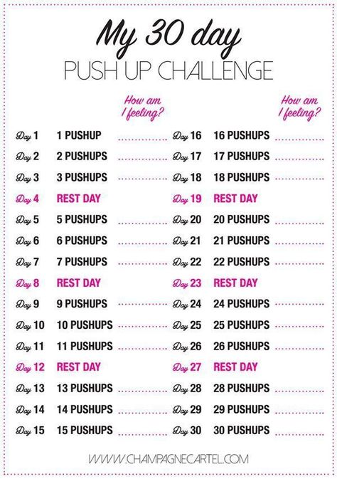 30-Day Beginner Pushup Challenge to Get Ripped | Champagne Cartel #10_Week_Workout_Plan #10_Week_Workout #Workout_Fat_Burning #Gym_Antrenmanları https://www.theworldaccordingtome.org/fitness-health/1942179_30-day-ab-challenge-for-beginners-get-stronger-abs-step-by-step/?quick-home-workout-for-beginners How To Do Pushups For Beginners, Pushup Challenge, 30 Day Push Up, Workout Fat Burning, Workout Challenges, Gym Antrenmanları, Skin Care Routine For 20s, Ab Challenge, 30 Day Fitness