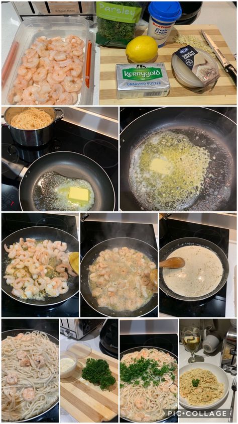 Creamy Garlic Prawn Pasta, Meat Spaghetti, Garlic Prawn Pasta, Creamy Garlic Prawns, Garlic Prawn, Chili Spice, Prawn Pasta, Garlic Prawns, Chili Spices