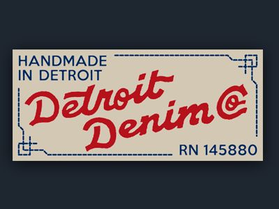 Minimal Shirt Design, Denim Label, Label Art, Etiquette Vintage, Vintage Packaging, Poster Retro, Logo Mark, Tag Design, Patch Design