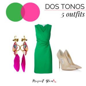 Verde y fucsia: 5 ideas de outfits con esta combinación — Project Glam Vestidos Color Fucsia, Green Outfits For Women, Blazer Verde, Green Wedding Dresses, Casual Blazer Women, Fiesta Outfit, Casual Glam, Ideas De Outfits, Green Outfit