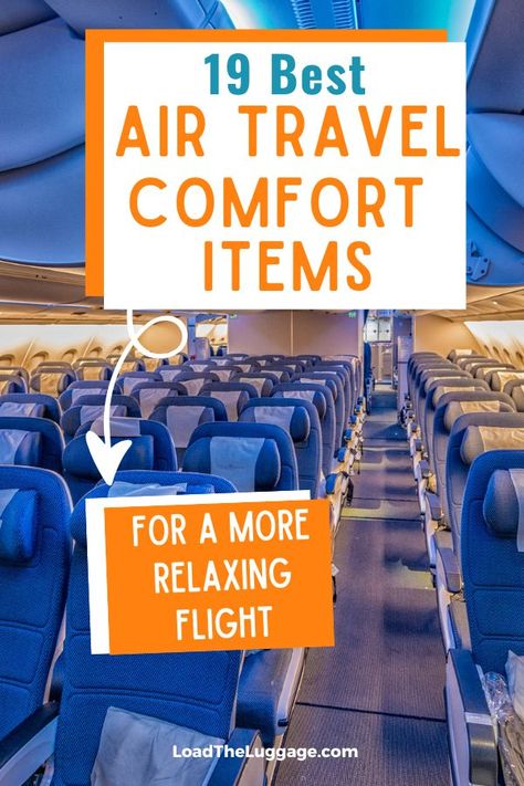 19 Best Air Travel Comfort Items for a Relaxing Flight - Load the Luggage Long Flight Tips, Comfort Items, Travel Hacks Airplane, Air Travel Tips, Flight Essentials, Travel Bag Essentials, Best Travel Accessories, Long Flight, Ireland Vacation