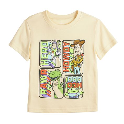 He'll have a friend in this baby & toddler boys' Toy Story graphic tee from Jumping Beans. ©Disney/Pixar He'll have a friend in this baby & toddler boys' Toy Story graphic tee from Jumping Beans. ©Disney/Pixar FEATURES Crewneck Short sleeves Toy Story graphic on chest Rounded hem Relaxed fitFABRIC & CARE Cotton, polyester Machine wash Imported Size: 12 Months. Color: Lt Yellow. Gender: male. Material: Cotton Blend. Toy Story Baby, Baby Boy Toys, Baby Boy Tops, Toy Story Buzz Lightyear, Toy Story Buzz, Boy Character, Boys Graphic Tee, Pixar Toys, Jumping Beans