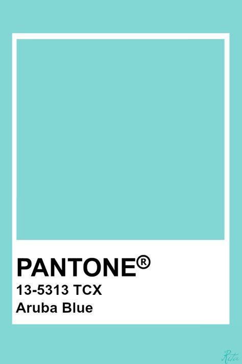 Pantone Aruba Blue Pantone Verde, Pantone Tcx, Pantone Green, Pantone Color Chart, Pantone Swatches, Color Knowledge, Pantone Palette, Pantone Colour Palettes, Blue Palette