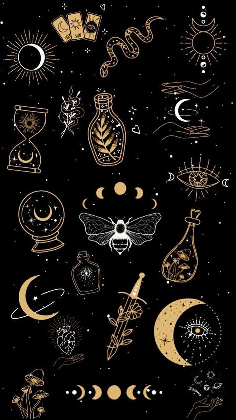 Witch Wallpaper, Geniale Tattoos, Witchy Wallpaper, 카드 디자인, Whatsapp Wallpaper, Phone Wallpaper Patterns, Art Wallpaper Iphone, Cool Wallpapers Art, Witchy Vibes