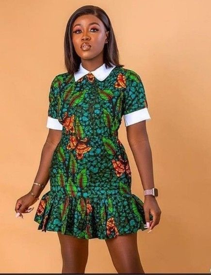 Cut A Shirt, African Midi Dress, Ankara Midi Dress, Chitenge Outfits, Latest Ankara Short Gown, Dresses Ankara, Short Gown Styles, Ankara Short, Ankara Short Gown Styles