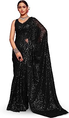 Shimmery Saree, Heavy Saree, Georgette Saree With Blouse, Pure Georgette Sarees, Women Saree, Saree Designer, Real Fashion, Party Sarees, Art Silk Sarees