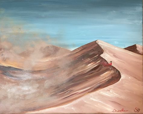 Sand Dunes Painting Acrylic, Sahara Desert Drawing, Desert Painting Acrylic Easy, Acrylic Painting Desert, Desert Sketch, Desert Drawing, Desert Artwork, Acrylic Painting Landscape, Desert Landscape Art