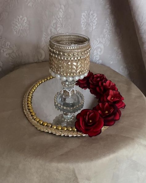 Doodh Pilai Glass #banobazaar #nikahpen #nikah #rasam #doodhpilai #Bridal Pearl Jewellery #banobazaar Doodh Pilai, Pearl Jewellery, Weeding, Glass, Quick Saves