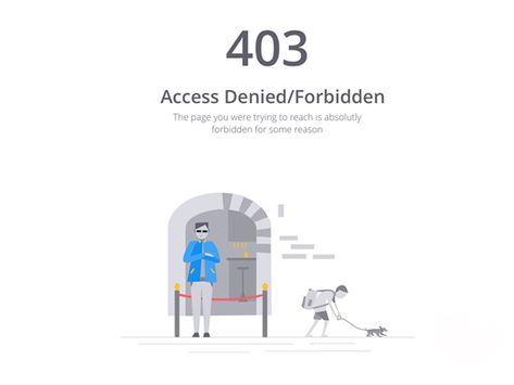 403 Error by Habeeb Hamza 404 Error Page Design, Error Page Design, Design Website Inspiration, Ux Writing, Empty State, Error 403, 404 Pages, Page 404, Online Survey