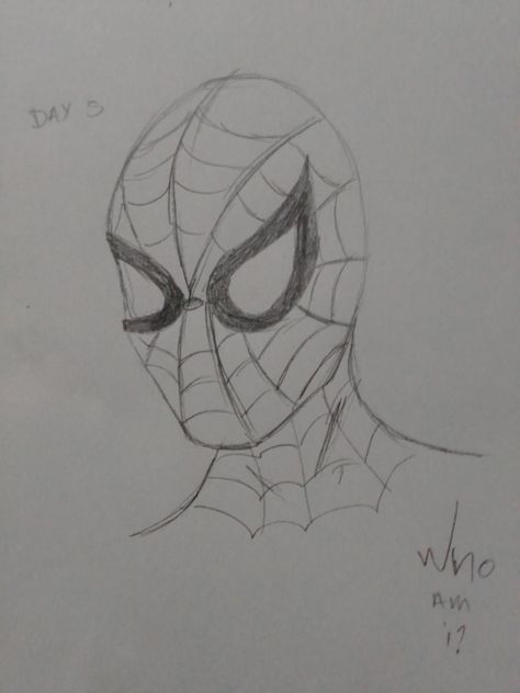 Spiderman Sketch, Spider Illustration, Artwork Anime, Simple Drawings, Simple Sketch, Spider Monkey, Sketches Easy, Drawing Art, Spider Web