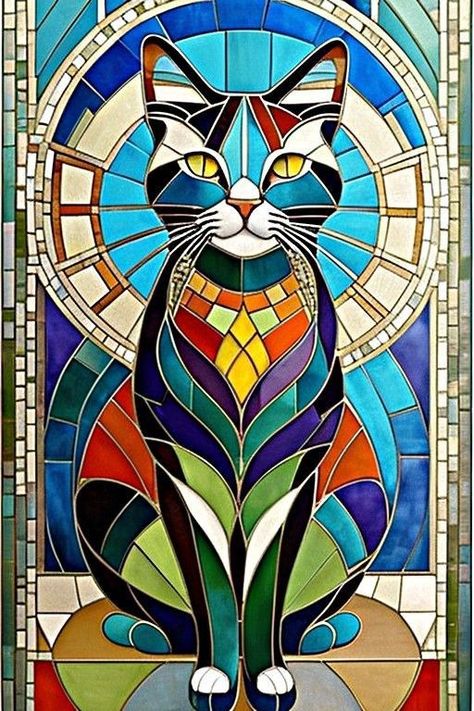 Glass Painting Patterns, Mosaic Animals, زجاج ملون, Stone Art Painting, Glass Window Art, Soyut Sanat Tabloları, Stained Glass Crafts, Art Stained, Glass Projects